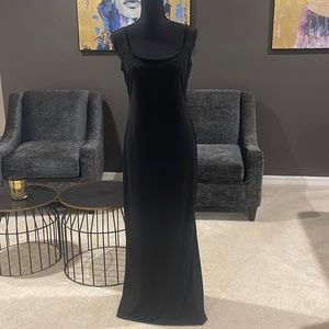 Black evening with beading detailing